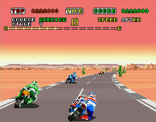 super hang-on gameplay